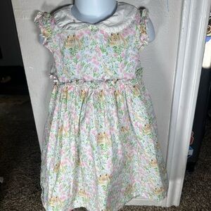 Edgehill Collection Pink and Green Floral Dress